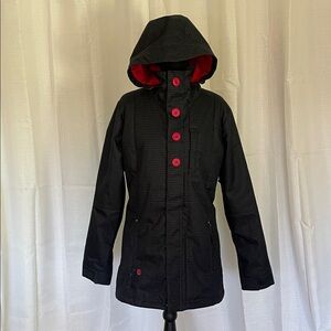 Special Blend Hooded ski Jacket with Red Accents